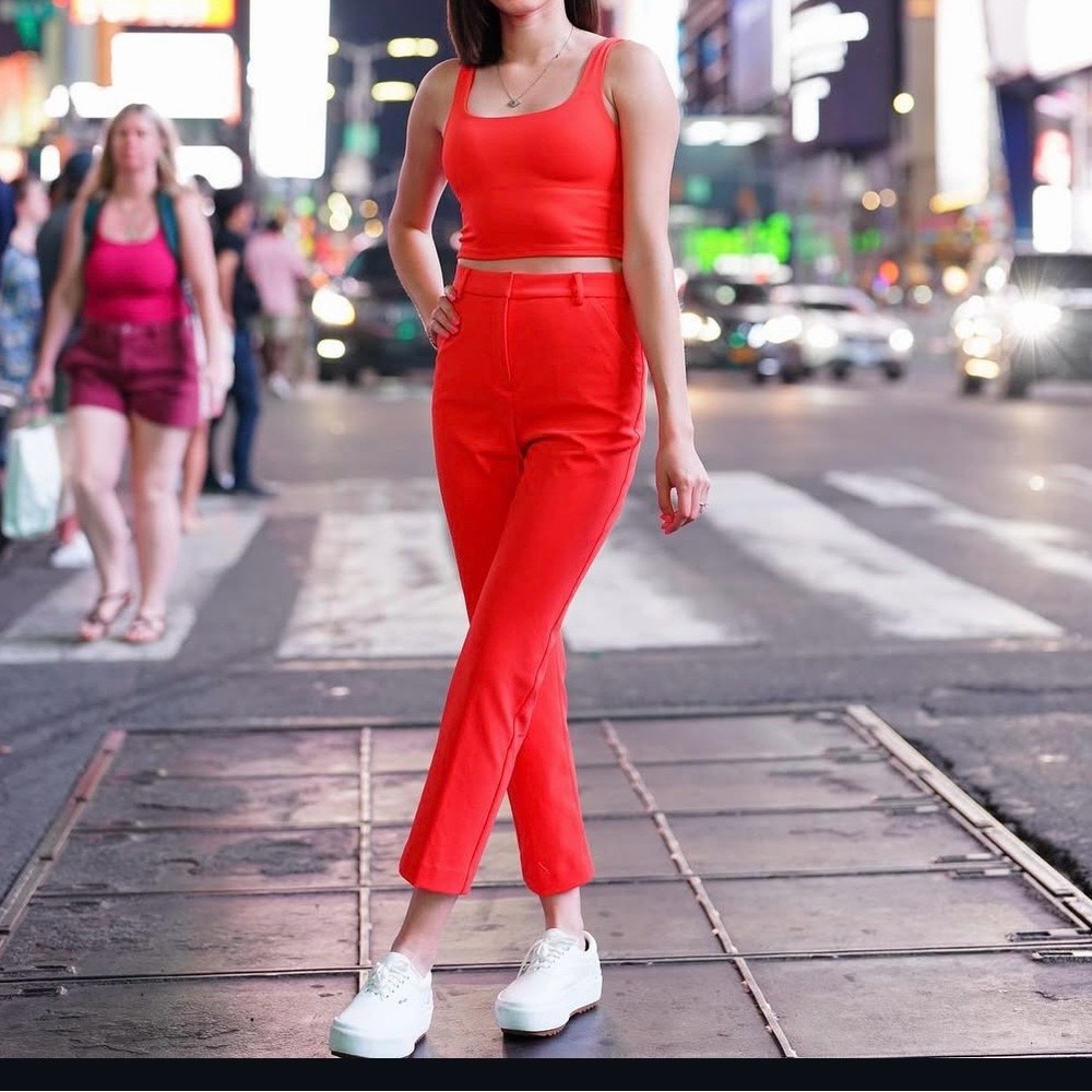 Stylish orange Women's Pant set